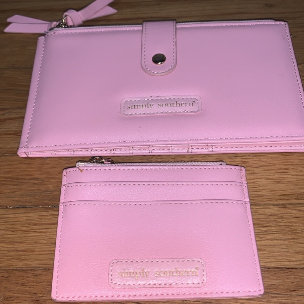 Simply Southern Light Pink Wallet and Cardholder Set